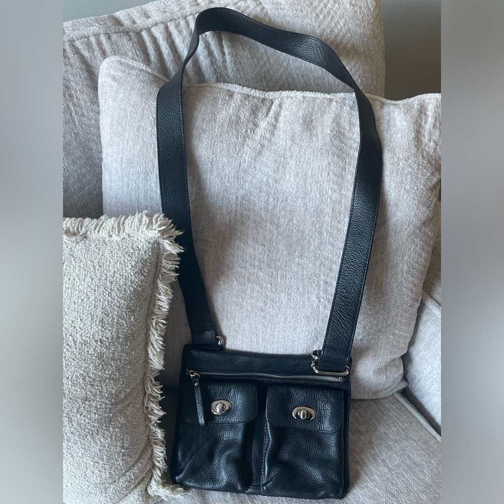 Danier Leather Crossbody Messenger Bag